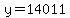 y+=+14011