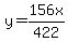 y+=+156x%2F422