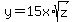 y+=+15x%2Asqrt%28z%29