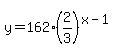 y+=+162%282%2F3%29%5E%28x-1%29