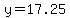 y+=+17.25