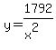 y+=+1792%2F%28x%5E2%29