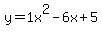 y+=+1x%5E2-6x%2B5