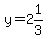 y+=+2%261%2F3