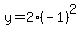 y+=+2%28-1%29%5E2