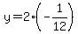 y+=+2%28-1%2F12%29