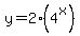 y+=+2%284%5Ex%29