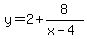 y+=+2%2B8%2F%28x-4%29