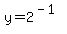 y+=+2%5E%28-1%29