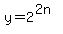 y+=+2%5E%282n%29