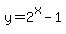 y+=+2%5Ex+-+1