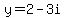 y+=+2+-+3i