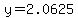 y+=+2.0625