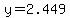 y+=+2.449