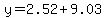 y+=+2.52+%2B+9.03