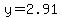 y+=+2.91