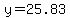 y+=+25.83