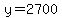 y+=+2700