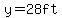 y+=+28+ft