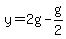 y+=+2g+-+g%2F2