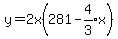 y+=+2x%28281+-+expr%284%2F3%29x%29