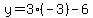 y+=+3%28-3%29+-+6