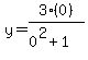 y+=+3%280%29%2F%280%5E2+%2B+1%29