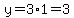 y+=+3%2A1=3