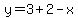 y+=+3%2B2-x