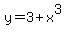 y+=+3%2Bx%5E3