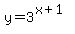 y+=+3%5E%28x%2B1%29