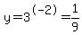 y+=+3%5E-2+=+1%2F9