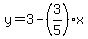 y+=+3+-+%283%2F5%29x
