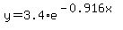 y+=+3.4%2Ae%5E%28-0.916x%29