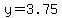 y+=+3.75