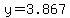 y+=+3.867+