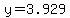 y+=+3.929