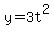 y+=+3t%5E2