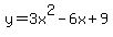 y+=+3x%5E2-6x%2B9