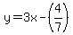 y+=+3x-%284%2F7%29