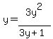 y+=+3y%5E2%2F%283y%2B1%29