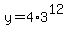 y+=+4%2A3%5E12