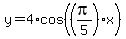 y+=+4%2Acos%28%28pi%2F5%29x%29