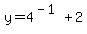 y+=+4%5E%28-1%29%2B2