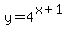y+=+4%5E%28x%2B1%29