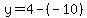 y+=+4-%28-10%29