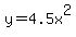 y+=+4.5x%5E2