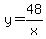 y+=+48%2Fx
