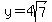 y+=+4sqrt%287%29