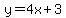 y+=+4x%2B3
